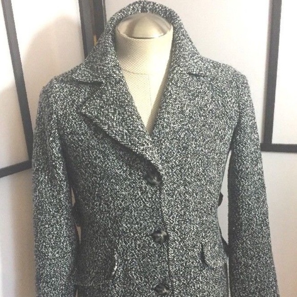 Laundry By Shelli Segal Jackets & Blazers - LAUNDRY by Shelli Segal Black Tweed Coat Size 4